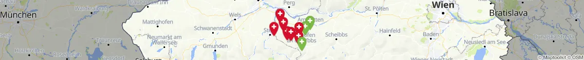 Map view for Pharmacies emergency services nearby Weistrach (Amstetten, Niederösterreich)